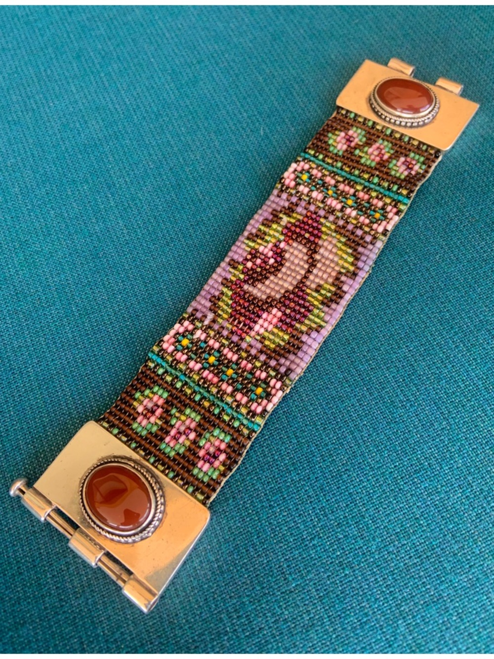 Chili Rose Beadz Beautiful Handmade Jenna Rose Bead & Sterling Silver Bracelet